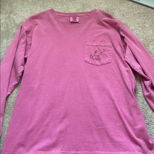 Pink long sleeve shirt